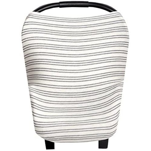 Baby Car Seat Cover Canopy and Nursing Cover Multi-Use Stretchy 5 in 1 Gift"Midtown" by Copper Pearl