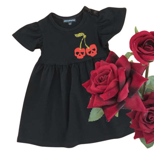 Cherry skull dress black – Metallimonsters