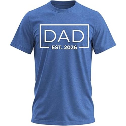 Promoted to Daddy 2026 Shirt – Funny Dad to Be Shirt Baby Announcement Graphic Tee New Daddy Gifts for Men