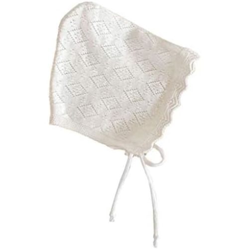 Baby Girl Bonnet Cotton Knitted Ruffle Hat Newborn Infant Toddler Pixie Cap for 0-24 Months Headwear Photography