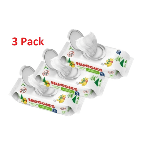 Huggies Natural Care Sensitive Baby Wipes - Unscented, 168 Ct Total (56 Ct 3 Pack)