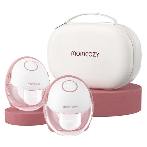 Momcozy Breast Pump Hands-Free Mobile Style M6, Wearable Breastfeeding Pump Ideal Rhythm for More Milk, DoubleFit Flange More Fit & Discreet with 3 Modes & 9 Levels, 24mm HSA/FSA Eligible