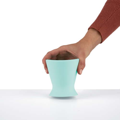 Ingenuity Bokee Baby Bottle Holder Hands Free – One-Hand Bottle Prep (Green-Blue)