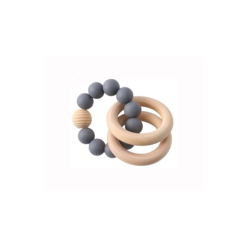 Silicone Beaded Teether Bangles for Babies
