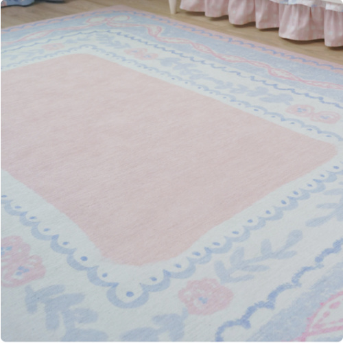 Kids Rug | Preppy Heirloom Ribbon