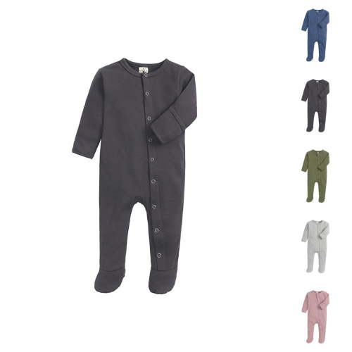 Baby Boy Clothes Baby Romper Unisex Baby Footed Pajamas for Boys | Snap Up Romper Jumpsuit with Mitten for Comfortable Sleep and Play 0-12 Months