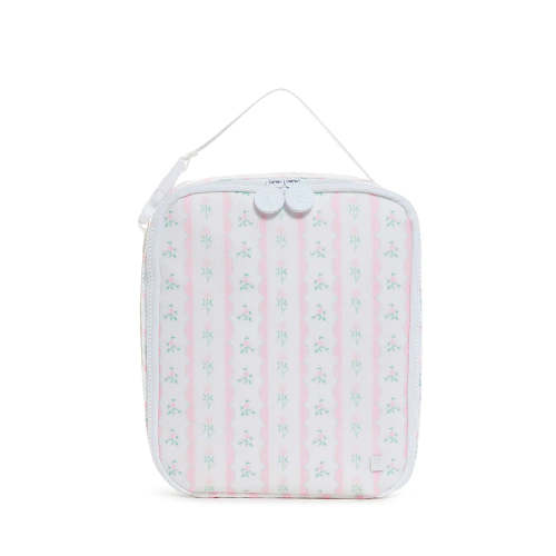 LUNCH BOX INSULATED - RIBBON FLORAL PINK