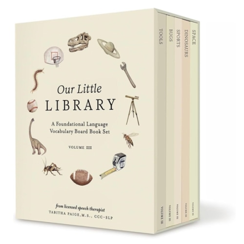 Our Little Library Vol. 3: Dinosaurs, Space, Tools, Bugs, and Sports Board Book Set for Boys & Girls (Tabitha Paige Children's Book Series)