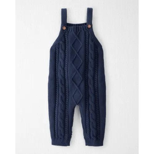 Baby Organic Cotton Cable Knit Overalls - Little Planet | Carter's