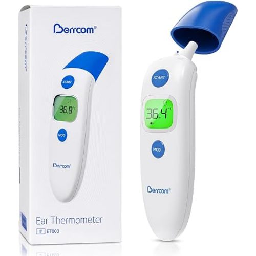 Berrcom 2-in-1 Forehead and Ear Thermometer Infrared Digital Baby Kids