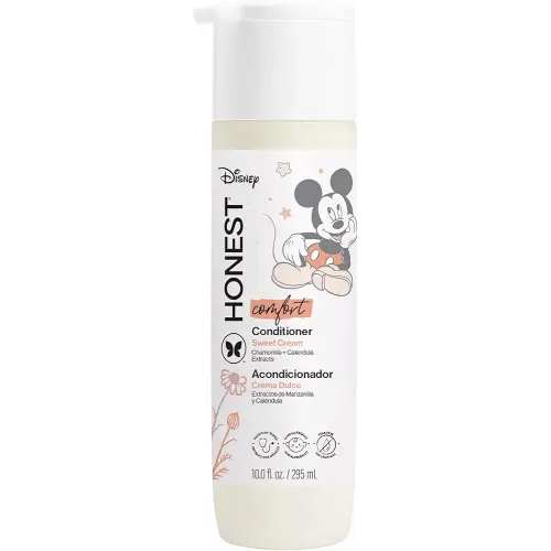 The Honest Company Silicone-Free Conditioner Gentle Enough for Baby Dermatologist Tested Tear Free Hypoallergenic Disney’s Mickey Mouse Comfort Sweet Cream 10 fl oz
