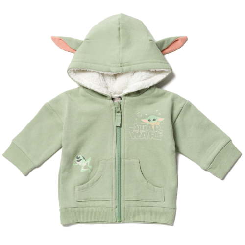 Star Wars The Child Newborn Baby Boys Fleece Zip Up Cosplay Hoodie Newborn to Toddler