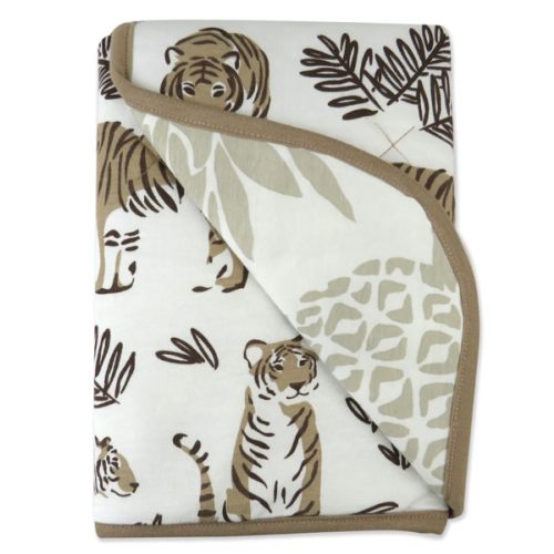 Organic Cotton Hand-Quilted Blanket, Rainbow Stripe | Honest Baby Clothing