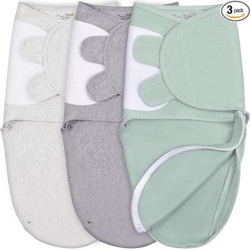 Mama Cheetah Baby Swaddle Blanket with Zipper, Newborn Swaddle Sack, Baby Swaddles Sleep Sack 0-3 Months, Baby Swaddle Wrap for Baby Boy & Girl, 3-Pack