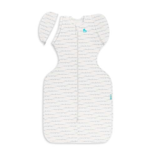 Love to Dream Swaddle UP Transition Baby Sleep Bag 1.0 TOG, Zip-Off Wings, Medium 13-19 lbs, White Dreamer
