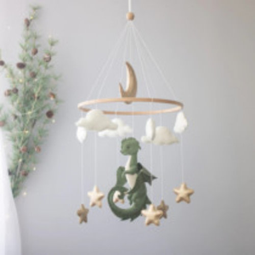 Etsy Dragon Nursery Baby Mobile