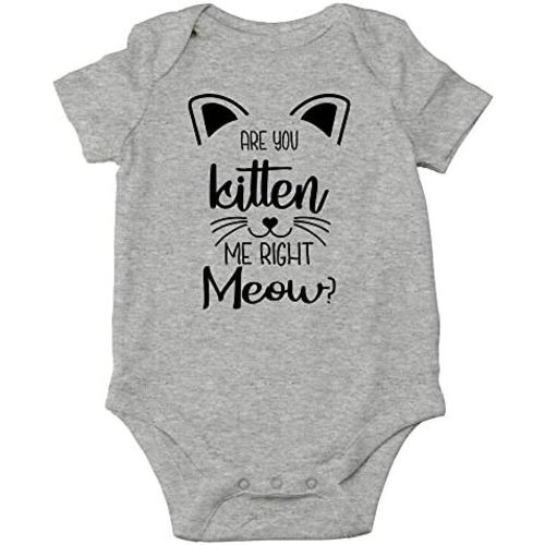 CBTwear You Kitten Me Right Meow - Baby Clothes - Funny Newborn Bodysuit Outfits for Boys and Girls