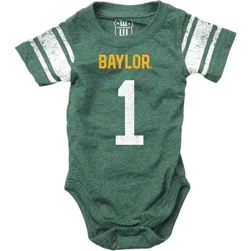Wes and Willy Infant College Football Jersey One Piece Bodysuit