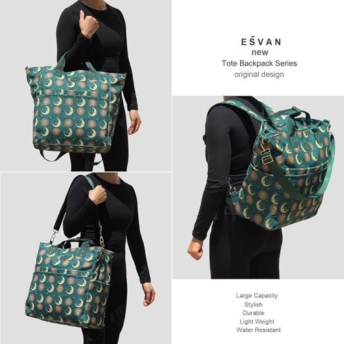 Diaper Tote Bag Totepack Backpack Crossbody Bag 3 in 1 for Women Laptop Backpack Multifunctional with Insulated Pockets