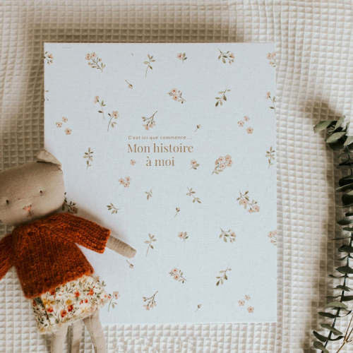 Album de Bébé - Floral Beige - Le petit Tableau Noir – CLÉMENT