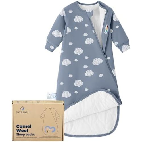 kaiya baby Unisex Sleeping Bag for Babies and Toddlers 2.5 Tog Sleep Sack, Long Sleeve Sleep Sack, Wearable Blanket Baby