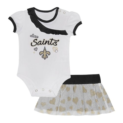 New Orleans Saints Infant  Love My Team Bodysuit & Skirt Set