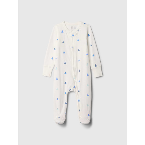 Baby Organic Cotton Footed Zip One-Piece