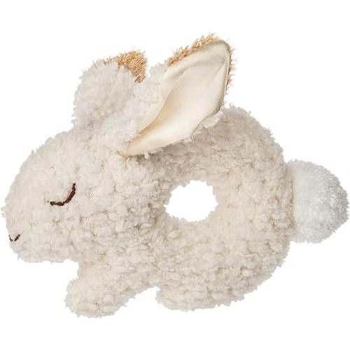 Mary Meyer Super Soft Soft Ring Rattle, Oatmeal Bunny, 7-Inches