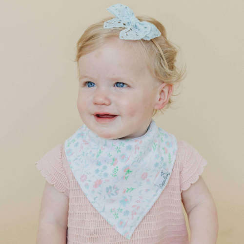 4 Pack Baby Bandana Bibs - Claire