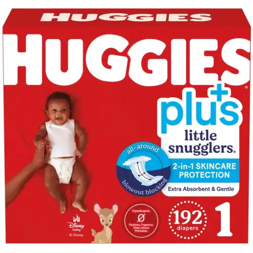 Huggies Little Snugglers Plus Diapers Size 1, 192-count | Costco