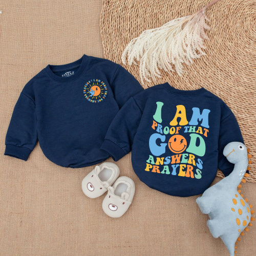 I am Proof That God Answers Prayers, Christian Baby Clothes, Gender Reveal Baby Bodysuit,Cute Baby Announcement,Baby Shower Gift,Baby romper