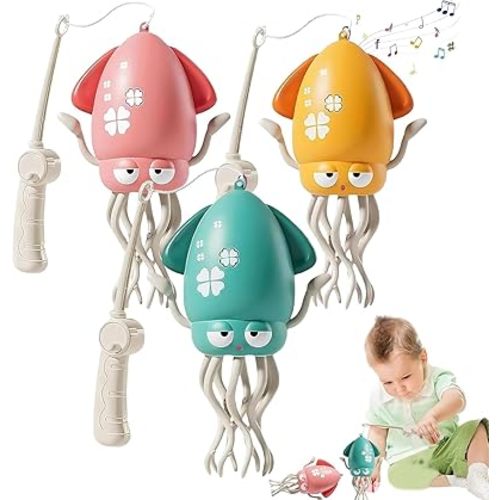 Dancing Octopus Toy, 2025 New Electric Auto-Avoid Crawling Octopus with LED & Music, Smart Interactive Auto-Wiggling Robotics, Creative Crazy 8-Leg Action Crawling Octopus (3pcs)