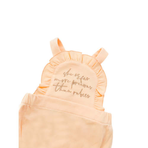 Far More Precious Than Rubies Ruffeled Romper – OUR HOUSE ABOVE