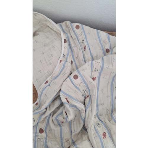 Vintage Sports QUILTED 6 Layer Gauze Blanket