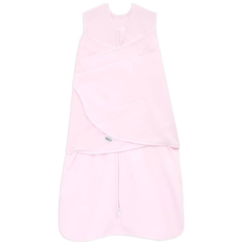 Amazon.com: HALO Micro-Fleece Sleepsack Swaddle, 3-Way Adjustable Swaddle Blanket for Newborn and Infants, TOG 3.0 for Cold Climates, Hip Healthy, Soft Pink, Newborn, 0-3 Months : Baby