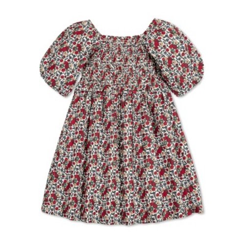 Hope & Henry Girls' Short Bubble Sleeve Smocked Dress, Infant, Size: 3-6 months