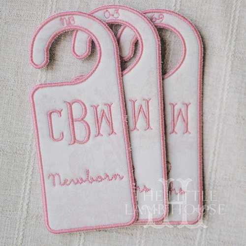 Embroidered Baby Closet Dividers Set | Pink Toile Nursery Organizer | Personalized Baby Gift | Heirloom Keepsake | Newborn to 24 Months