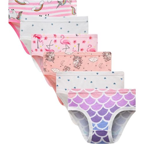 Winging Day Little Girls' Cotton Panties Baby Toddler Soft Underwear Multipack