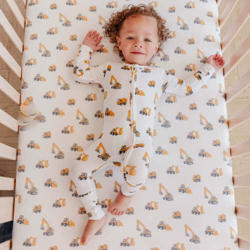 Premium Knit Fitted Crib Sheet - Dozer