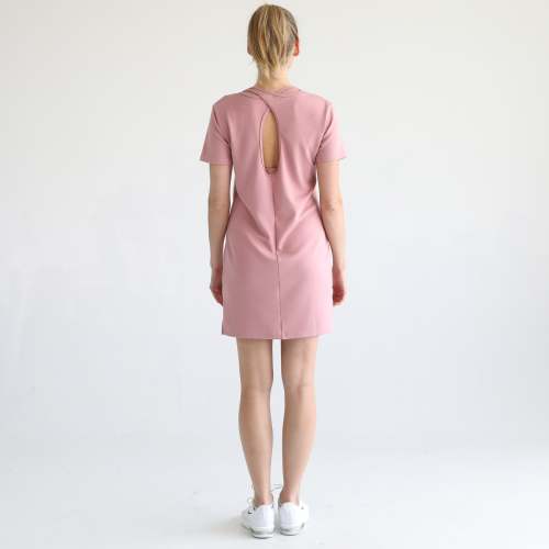 Isla Nursing T-Shirt Dress (Toasted Mauve)