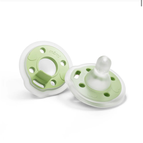 babypace® breast-like pacifier 2-set in calm pistachio | mōmi