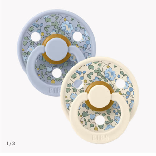 BIBS x LIBERTY Colour 2 Pack Eloise - Dusty Blue Mix