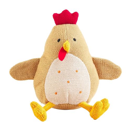 Mud Pie Children's Knit Rattle, Rooster