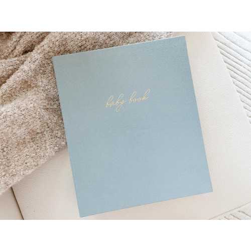 Linen Baby Memory Book: Gender Neutral First Year Keepsake