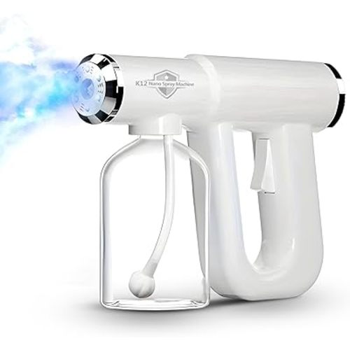 The Original Disinfectant Fogger Machine - Professional Sanitizer Sprayer - ULV Atomizer & Nano Steam Gun – Rechargeable Barber Spray Gun with Blue Light V2