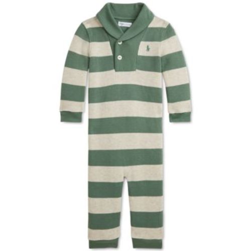 Baby Cotton Striped Coverall | 6M