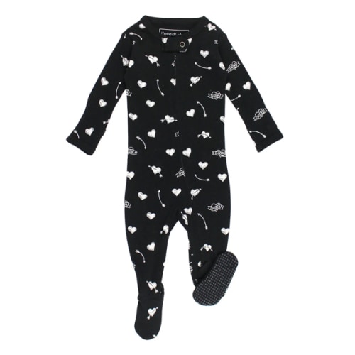 Mom Heart | Organic Zipper Footie – L'ovedbaby