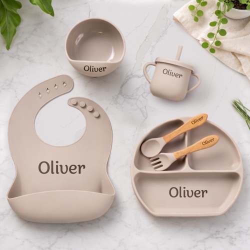 Noah + Nori™ Personalized Baby Feeding Set – Noah + Nori Personalized Gifts