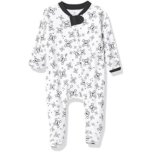 HonestBaby Baby Holiday Sleep and Play Footed Holiday Pajamas One-piece Sleeper Zip-front Organic Cotton Pjs