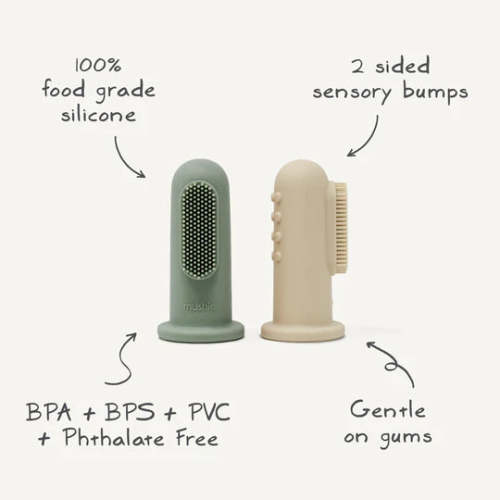 Mushie Finger Toothbrush | The Baby Cubby